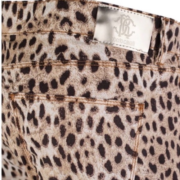 Roberto Cavalli Animal Print Skinny Jeans NWT - Picture 8 of 8